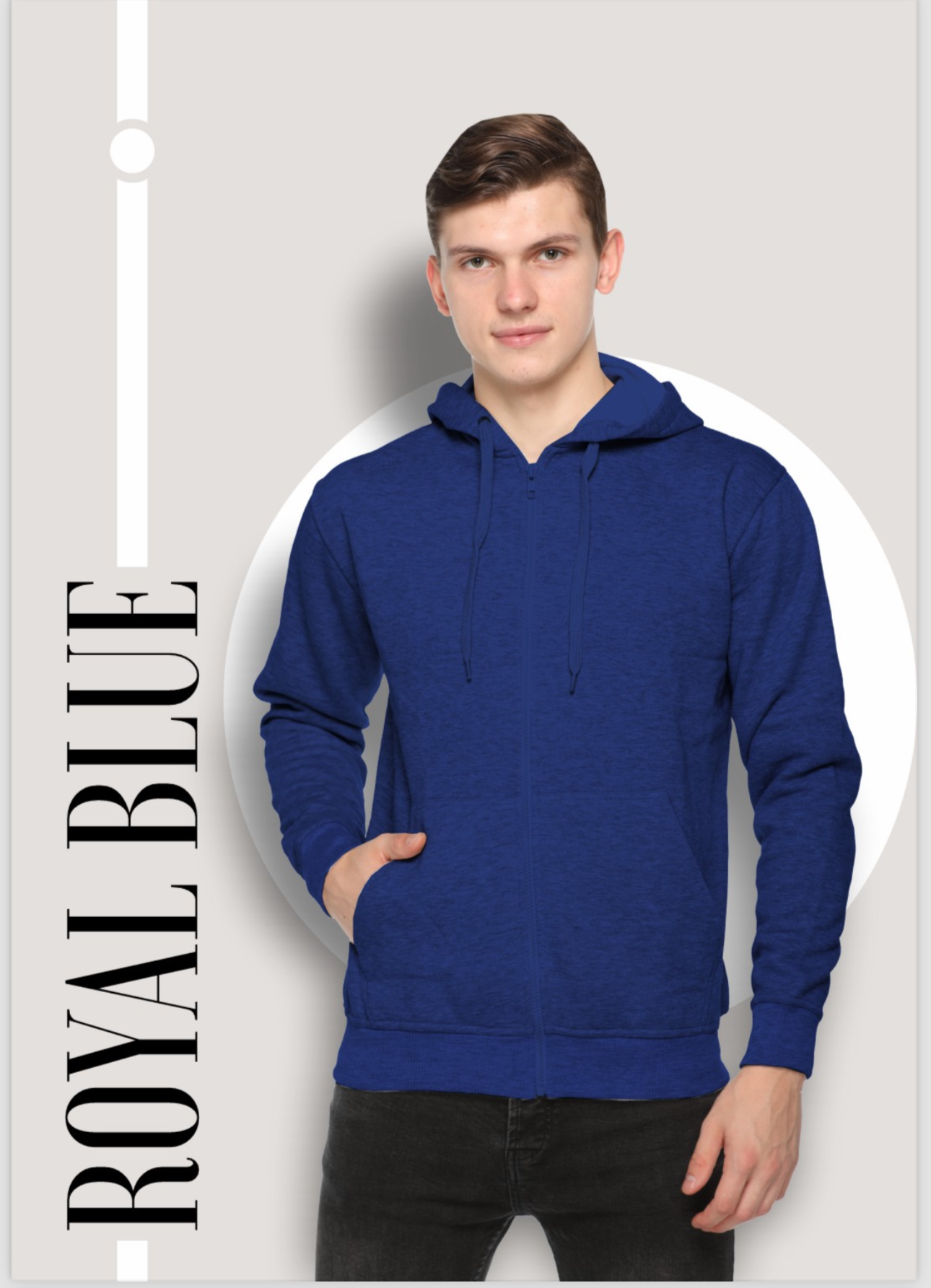  Royal Blue Hoodie Men's